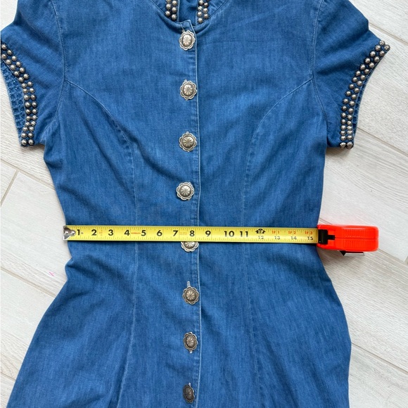 DOUBLE D RANCH VTG Denim Maci Button-Down Dress size S - Picture 14 of 16